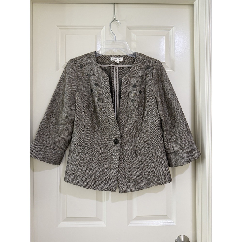 coldwater creek women blazer size 8